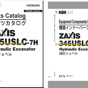 Hitachi ZX345USLC-7H Hydraulic Excavator Full Parts Catalog