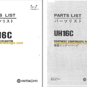 Hitachi UH16C Hydraulic Excavator Full Parts Catalog