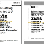 Hitachi ZX225USR-6,ZX225USRLC-6,ZX225USRK-6,ZX225USRLCK-6 Hydraulic Excavator Full Parts Catalog