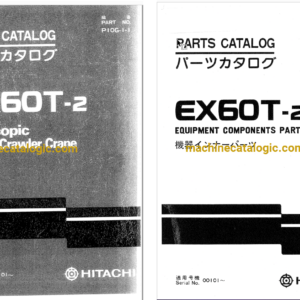 Hitachi EX60T-2 Telescopic Crawler Crane Full Parts Catalog