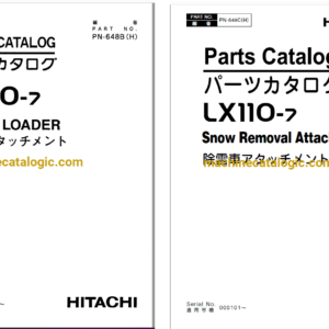 Hitachi LX110-7 Wheel Loader Full Parts Catalog