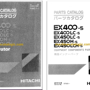 Hitachi EX400-5,EX400LC-5,EX450-5,EX450H-5,EX450LCH-5 Excavator Full Parts Catalog