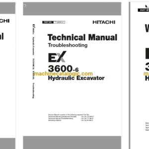 Hitachi EX3600-6 Hydraulic Excavator Technical and Workshop Manual Hitachi EX3600-6 Hydraulic Excavator INDEX: