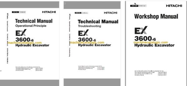 Hitachi EX3600-6 Hydraulic Excavator Technical and Workshop Manual Hitachi EX3600-6 Hydraulic Excavator INDEX: