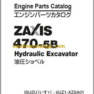 Hitachi ZX470-5B Series ISUZU(6UZ1-XZSA01) Engine Parts Catalog