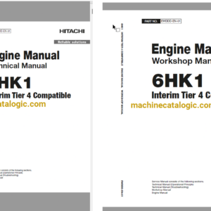 Hitachi 6HK1 Interim Tier 4 Compatible Technical and Workshop Engine Manual