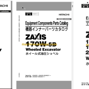 Hitachi ZX170W-5B Wheeled Excavator Full Parts and Engine Parts Catalog