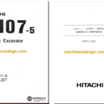 Hitachi UH07-5, UH081, UH082 Hydraulic Excavator Full Parts Catalog