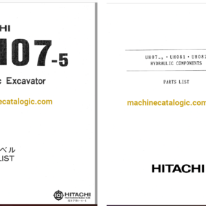 Hitachi UH07-5, UH081, UH082 Hydraulic Excavator Full Parts Catalog