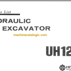 Hitachi UH12 Hydraulic Excavator Parts Catalog