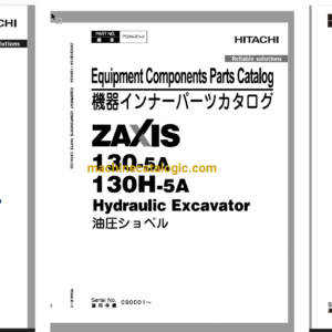 Hitachi ZX130-5A Hydraulic Excavator Full Parts and Engine Parts Catalog