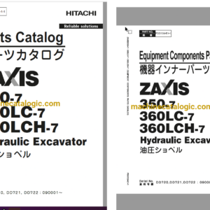 Hitachi ZX350-7, ZX360LC-7, ZX360LCH-7 Hydraulic Excavator Full Parts Catalog