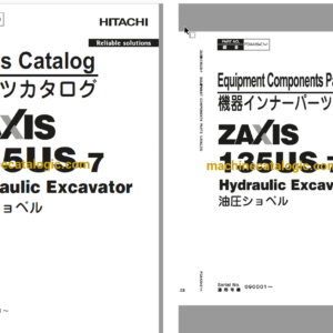 Hitachi ZX135US-7 (OCEANIA Spec.) Hydraulic Excavator Full Parts Catalog