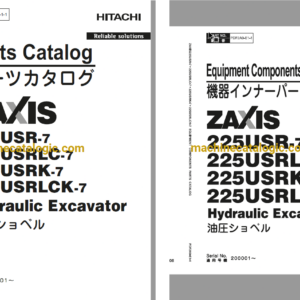 Hitachi ZX225USR-7 Hydraulic Excavator Full Parts Catalog