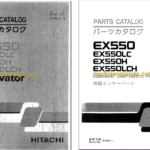 Hitachi EX550,EX550LC,EX550H,EX550LCH Excavator Full Parts Catalog