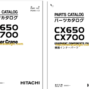 Hitachi CX650, CX700 Crawler Crane Full Parts Catalog