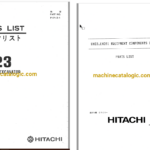 Hitachi UH23 Hydraulic Excavator Full Parts Catalog