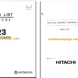 Hitachi UH23 Hydraulic Excavator Full Parts Catalog