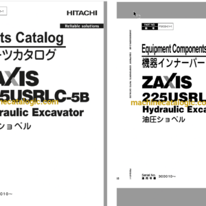 Hitachi ZX225USRLC-5B Hydraulic Excavator Full Parts Catalog