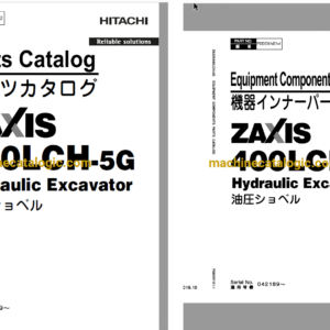 Hitachi ZX400LCH-5G Hydraulic Excavator Full Parts Catalog