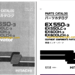 Hitachi EX550-3,EX550LC-3,EX600H-3,EX600LCH-3 Excavator Full Parts Catalog