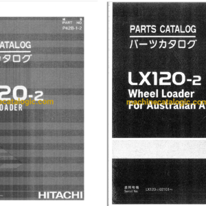 Hitachi LX120-2 Wheel Loader Full Parts Catalog