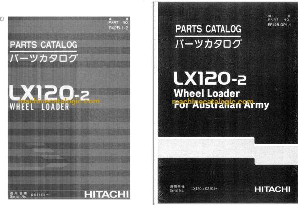 Hitachi LX120-2 Wheel Loader Full Parts Catalog