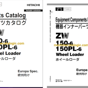 Hitachi ZW150-6,ZW150PL-6 Wheel Loader Full Parts Catalog