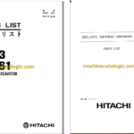 Hitachi UH23,UH261 Hydraulic Excavator Full Parts Catalog