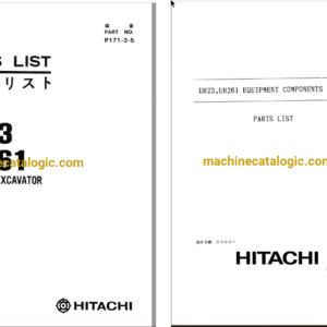 Hitachi UH23,UH261 Hydraulic Excavator Full Parts Catalog