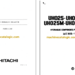 Hitachi UH025,UH025M,UH031,UH031M Hydraulic Excavator Full Parts Catalog