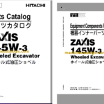 Hitachi ZX145W-3 Wheeled Excavator Full Parts Catalog