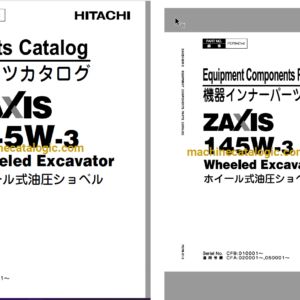 Hitachi ZX145W-3 Wheeled Excavator Full Parts Catalog