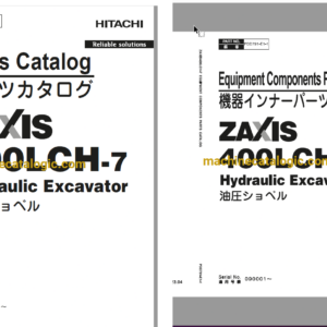 Hitachi ZX400LCH-7 Hydraulic Excavator Full Parts Catalog