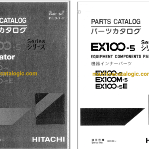 Hitachi EX100-5, EX100M-5, EX100-5E Excavator Full Parts Catalog