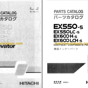 Hitachi EX550-5,EX550LC-5,EX600H-5,EX600LCH-5 Excavator Full Parts Catalog