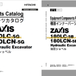 Hitachi ZX180LC-5G, ZX180LCN-5G Hydraulic Excavator Full Parts Catalog