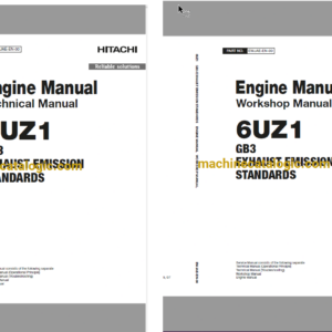 Hitachi 6UZ1 GB3 Exhaust Emission Standarts Technical and Workshop Engine Manual