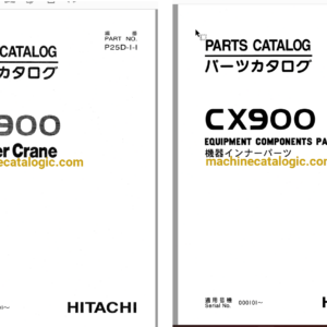 Hitachi CX900 Crawler Crane Full Parts Catalog