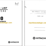 Hitachi UH30 Hydraulic Excavator Full Parts Catalog