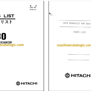 Hitachi UH30 Hydraulic Excavator Full Parts Catalog