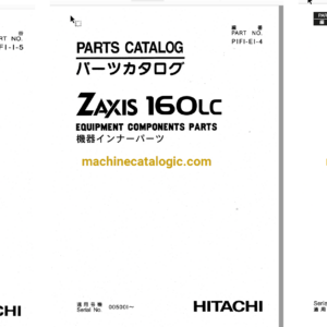 Hitachi ZX160LC Excavator Full Parts and Engine Parts Catalog