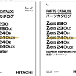 Hitachi ZX230,ZX230LC,ZX240H,ZX240LCH,ZX240K,ZX240LCK Excavator Full Parts Catalog