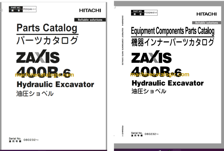 Hitachi ZX400R-6 Hydraulic Excavator Full Parts Catalog