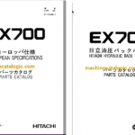 Hitachi EX700 Excavator Full Parts Catalog