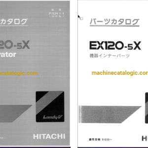 Hitachi EX120-5X Excxavator Full Parts Catalog