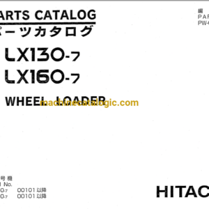 Hitachi LX130-7,LX160-7 Wheel Loader Full Parts Catalog