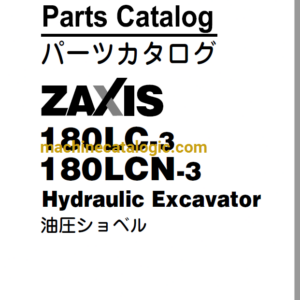 Hitachi ZX180LCN-3 Hydraulic Excavator Parts Catalog