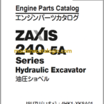 Hitachi ZX240-5A Series ISUZU(4HK1-XKSA01) Engine Parts Catalog