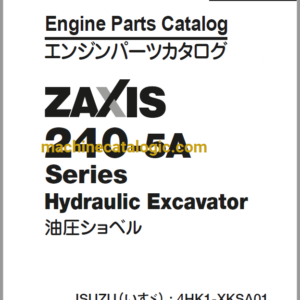 Hitachi ZX240-5A Series ISUZU(4HK1-XKSA01) Engine Parts Catalog